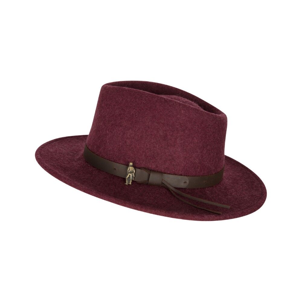 Burgundy fall fashion hat