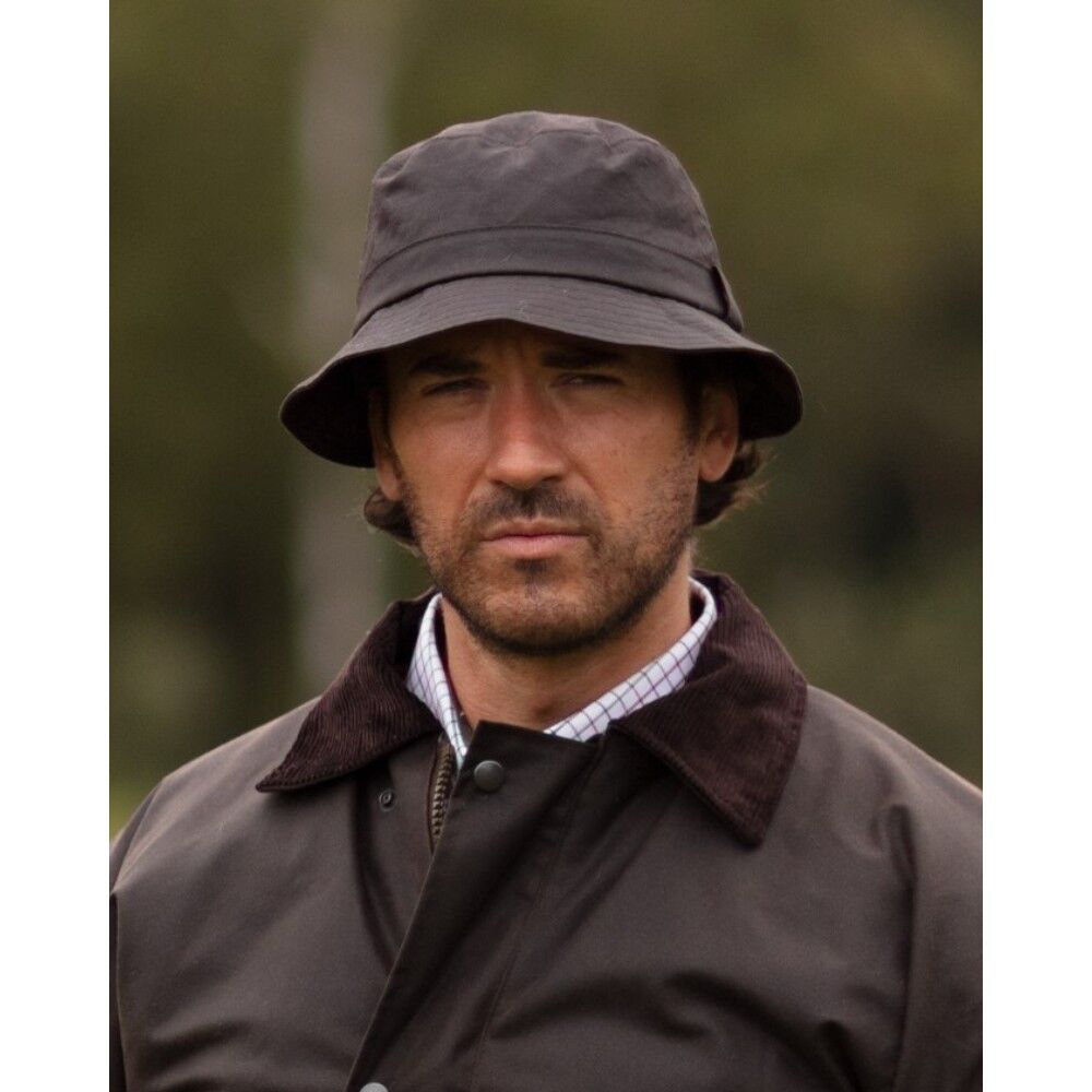 Mens waxed cotton hat on sale