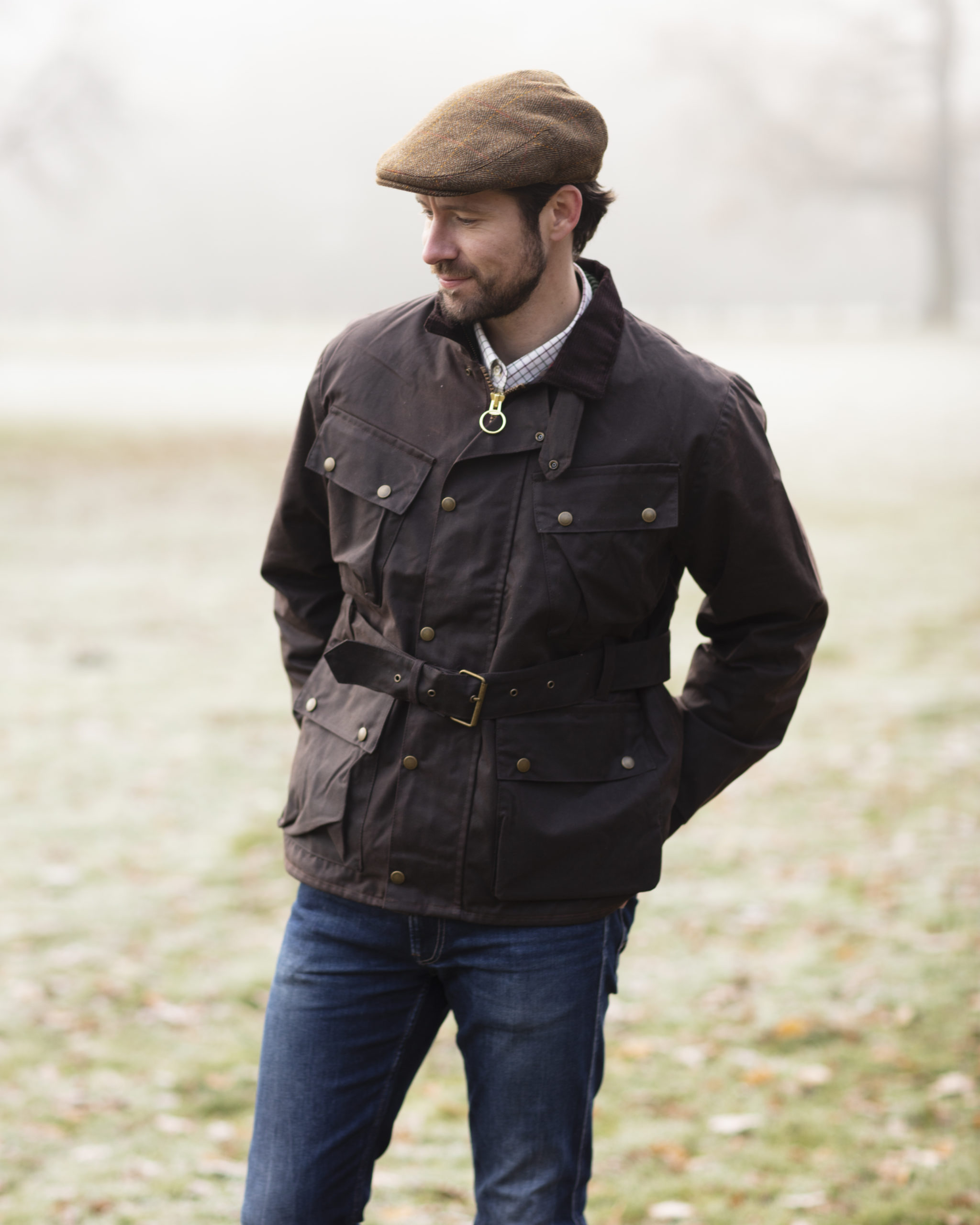 barbour pegasus waxed jacket