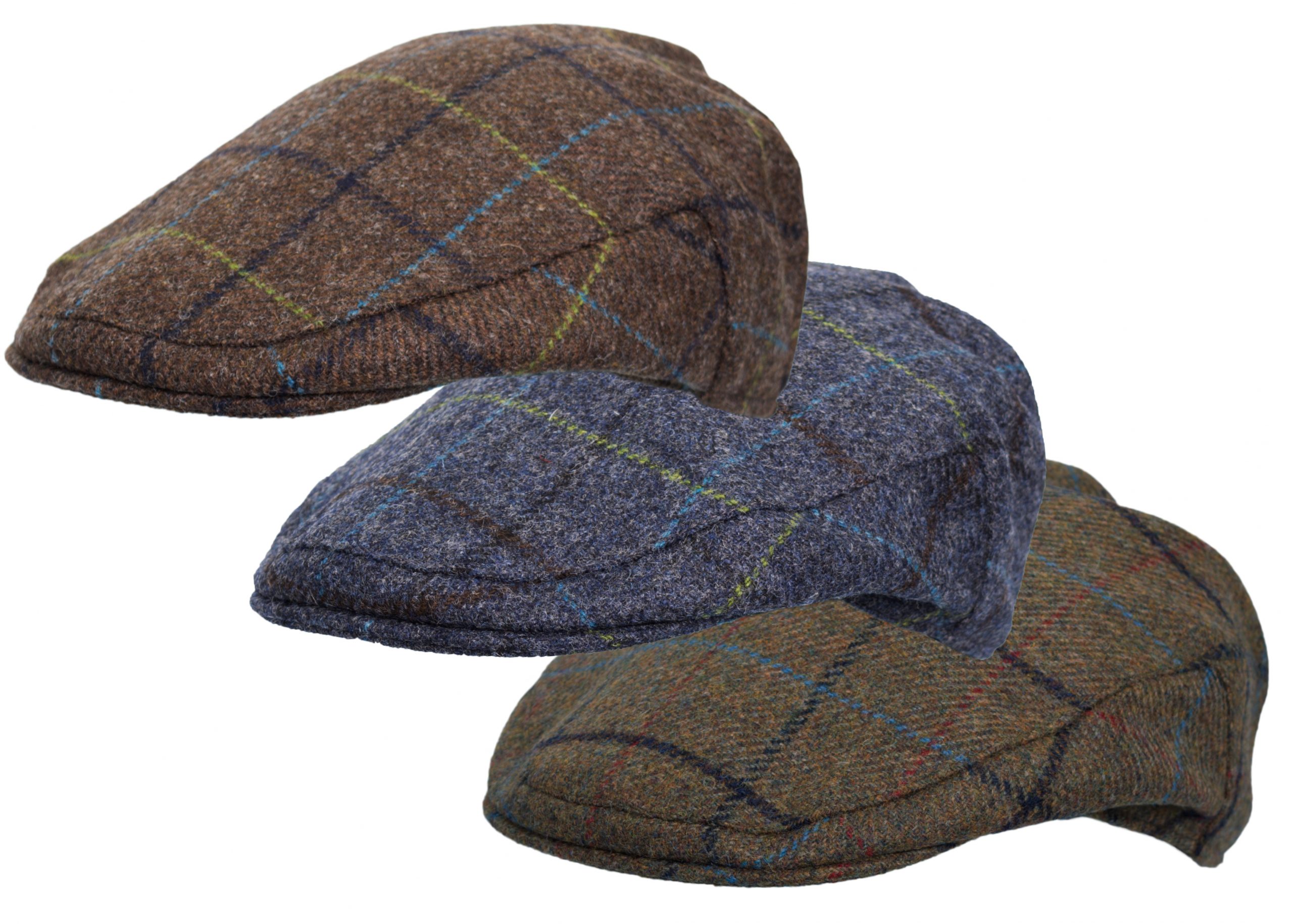 abraham moon tweed flat cap