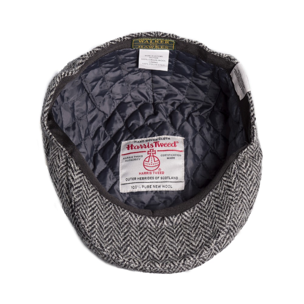 Genuine Harris Tweed Flat Cap 100% British Wool Scottish Stornoway