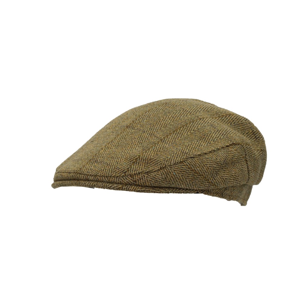 Derby Tweed Eddie Flat Cap w/ Ear Flaps | Walker & Hawkes