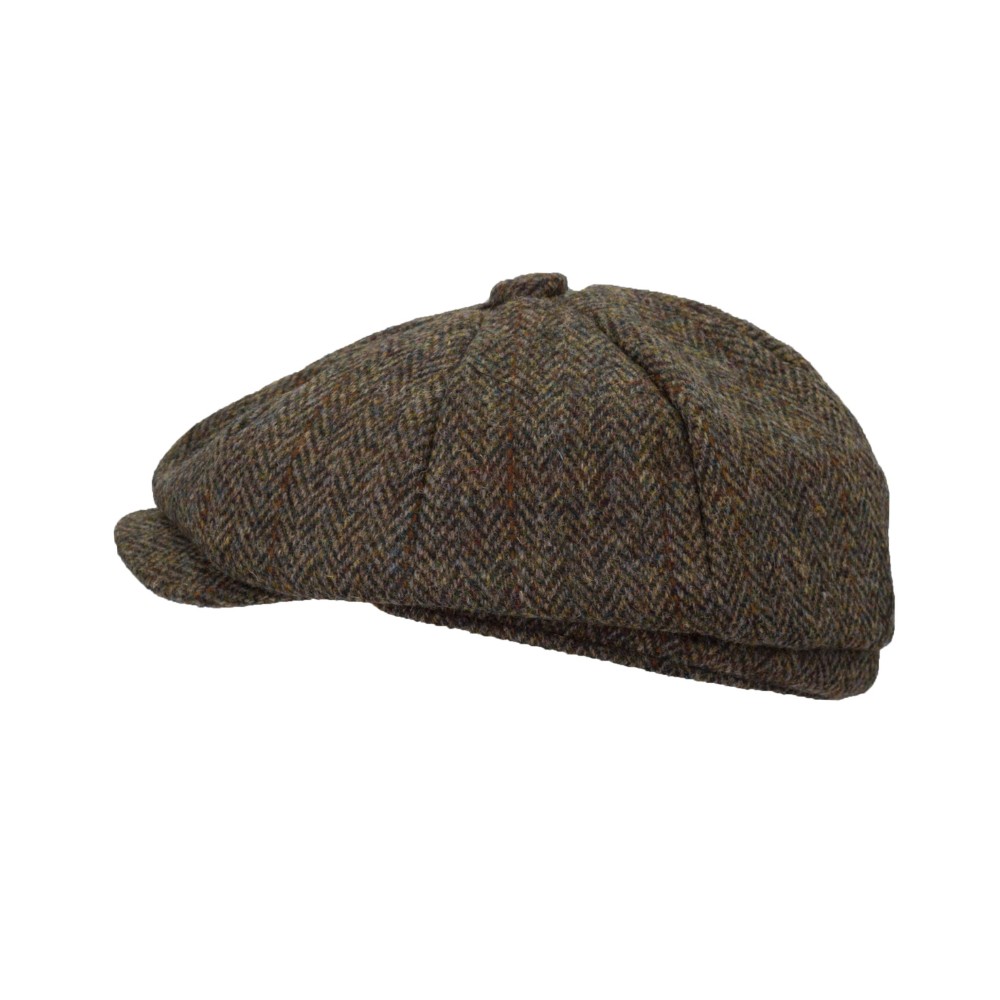 Harris Tweed 8-Panel Baker Boy Cap | Walker and Hawkes