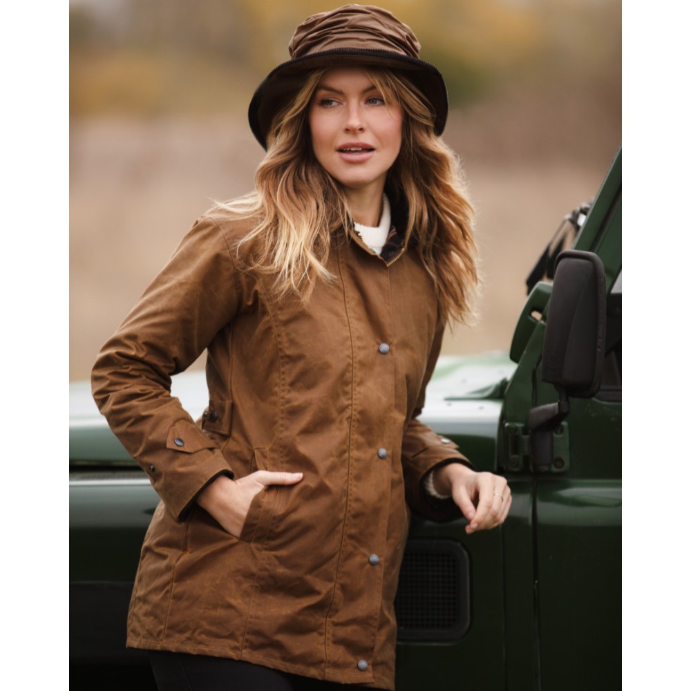 waxed raincoat womens